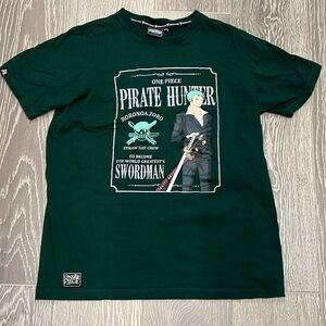 One Piece Roronoa Zoro Pirate Hunter Graphic Tee - Size M